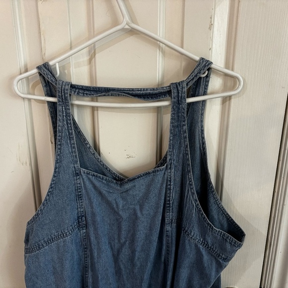 plus size denim dress vintage 90s - Picture 5 of 7